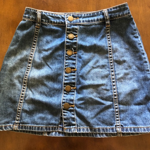 billabong jean skirt